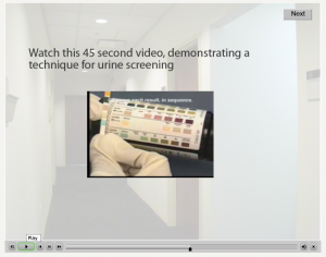Urine dipstick screening video